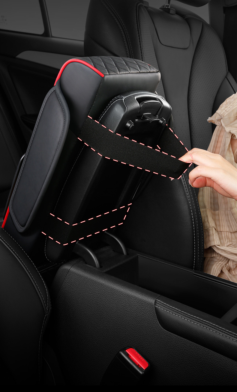 Car Armrest Box Cover Multifunctional Four-In-One Universal Car Tissue Box Cup Holder Water Cup Heightening and Lengthening Pad Elbow Rest