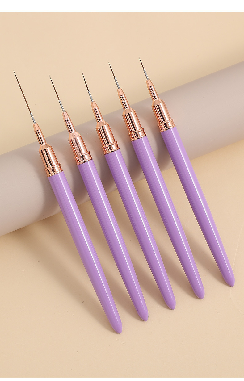 Estilo japonés pluma de dibujo de uñas pluma de línea de dibujo fino tienda de uñas pintura de color especial línea de dibujo de flores pintura de la mano muñeca extremadamente fina