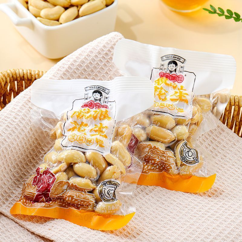 花生姑娘脱油花生五香味香辣味去壳花生仁散称500g坚果炒货下酒菜|undefined