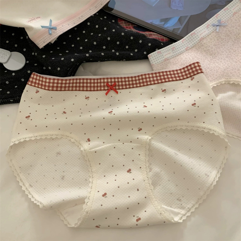 "Happiness is countless tiny moments" [Cloud Graffiti] Class A Cotton Women's Underwear Pure Cotton