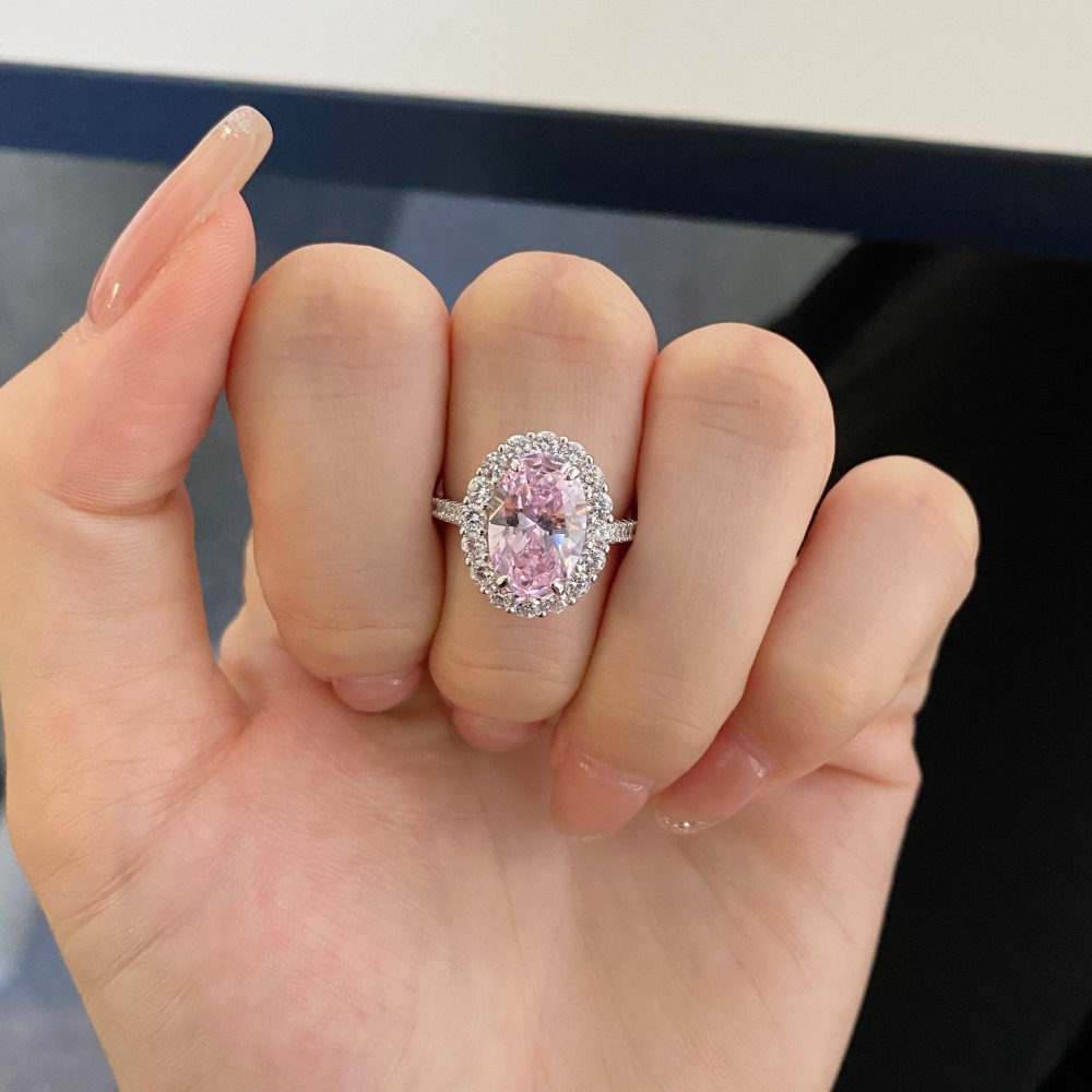 12g Weight Zircon Inlay Material Rings Classification 5, 9 Ring Size 1 Piece Quantity Holiday, Daily Occasion 925 Sterling Silver Material Geometric, Heart Shape Pattern Women's Gender Plating Design Elegant, Lady Style 925 Sterling Silver Zircon Geometric Heart Shape Rings 36
