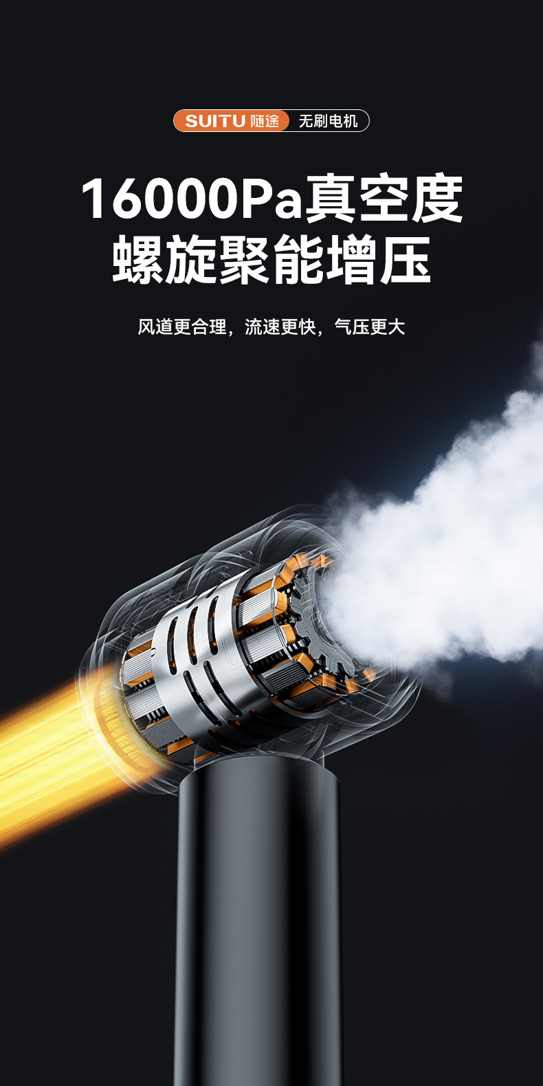 Car Vacuum Cleaner Wireless Power Display Portable Brushless Motor Home Car Handheld Dust Collector Dust Blower Cross-Border