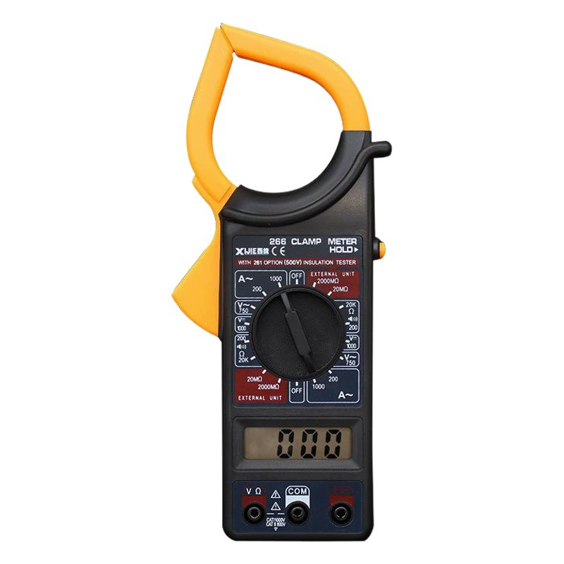 Токоизмерительные клещи Цифровой Многофункциональный амперметр с защитой от ожогов Токоизмерительные клещи Универсальный измеритель Мультиметр Токоизмерительные клещи XJ266