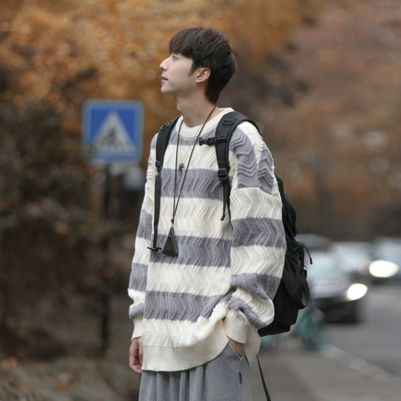Cityboy! Полосатый свитер мужской утолщенный твист свитер мужской CP03-P60 свитер