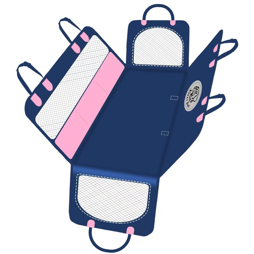 새로운 자동차 매트 블루와 핑크