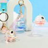 originality Spaceship Astronaut Key chain Astronaut doll Bag Pendants Quicksand bottle Acrylic Key buckle