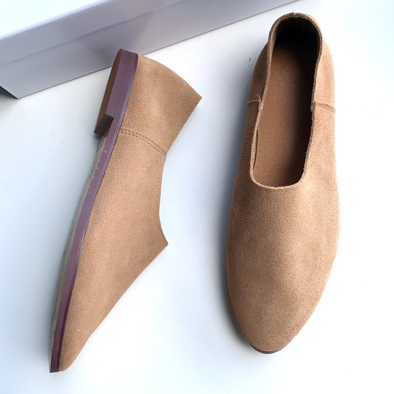 2024 Matte Leather Women's Genuine Leather Flat Work Shoes Slip-On Pointed Toe Women's Shoes Soft Sole Soft Surface Lazy Shoes Shallow Mouth 2024 Matte Leather Women's Genuine Leather Flat Work Shoes Slip-On Pointed Toe Women's Shoes Soft Sole Soft Surface Lazy Shoes Shallow Mouth