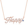 Pendant with letters, fashionable necklace, chain for key bag , European style, simple and elegant design, wholesale