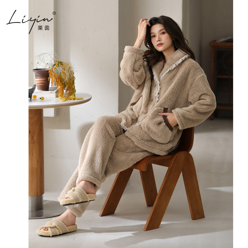 Genuine winter velvet cardigan