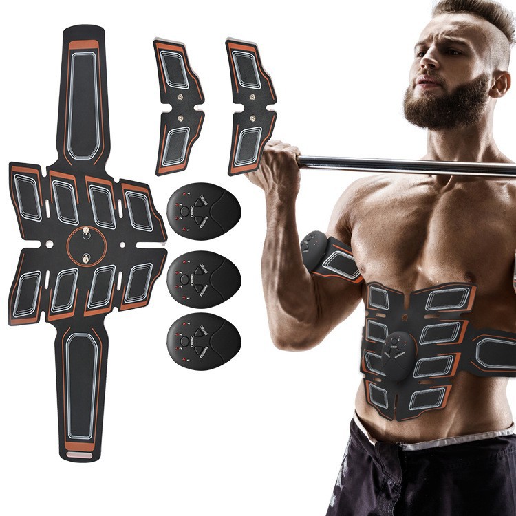 EMS inteligente nuevo ocho piezas abdominal músculo fitness pérdida de peso hogar perezoso vientre parche pantalla digital recargable vientre fitness instrumento