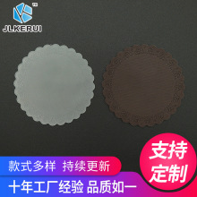 創意硅膠杯墊玫瑰花邊茶杯墊廚房餐廳客廳餐桌pvc隔熱保護墊