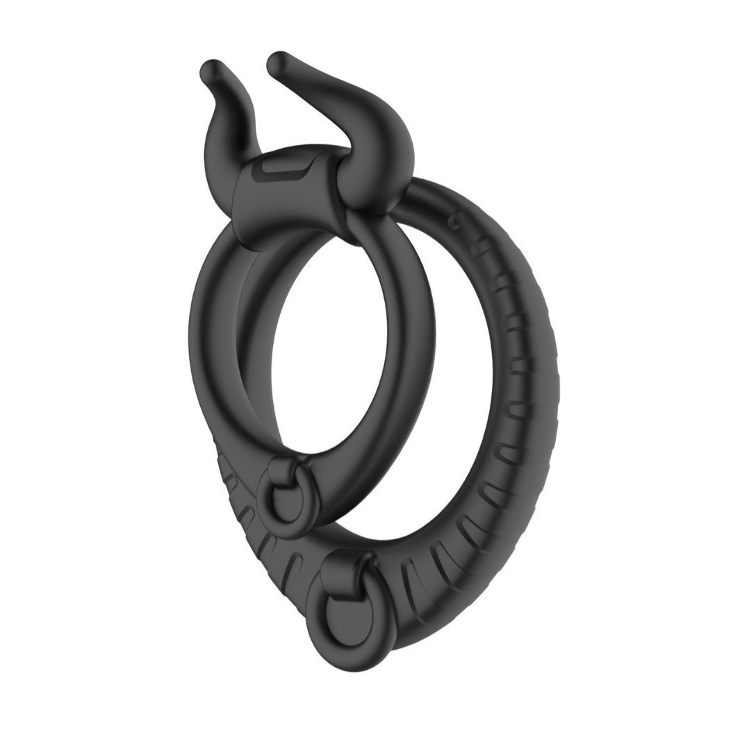 Bull Head Vibrating Ring with Prostate Massager, 10 Frequencies, Magnetic USB Charging — detail image 17