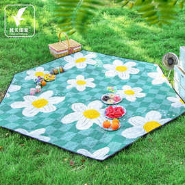 搭配铝箔六角防潮垫隔凉野外地垫帐篷件露营野餐垫户外春游六边形