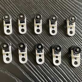 窗帘配件轨道滑轮通用静音窗帘滚轮老式直轨方轨专用轮子厂家批发