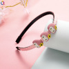 Children's cartoon universal headband with bow to go out, cute scalloped hairpins for elementary school students, hair accessory