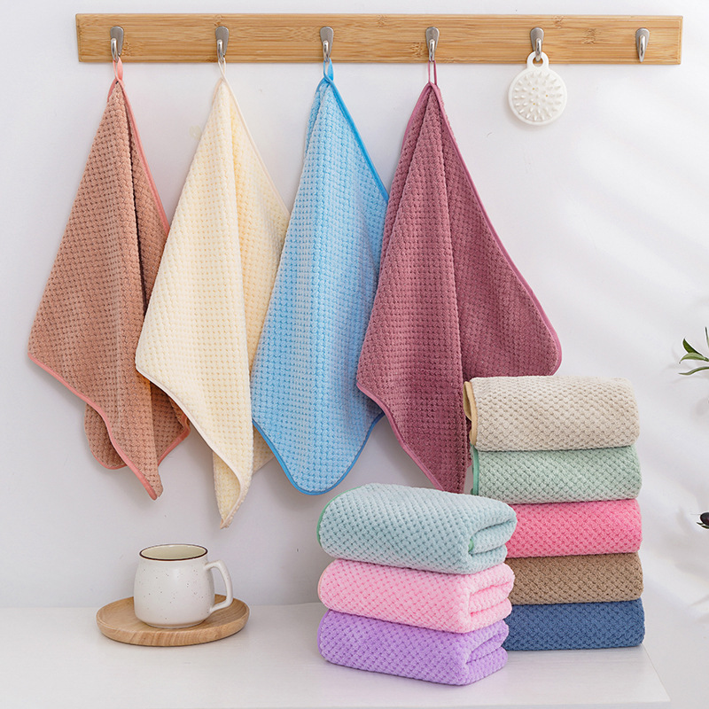 coral soft towel