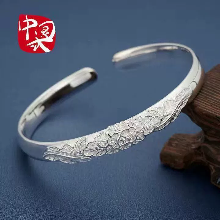 Серебряный браслет для матери, образец серебра 9999