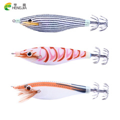 HENG JIA Heng Jia 10cm 9g Round Belly Wood Shrimp Glowing Squid Explosion Hook Lure Sea Fishing Popularity Octopus