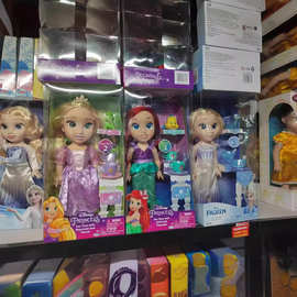 跨境 迪家沙龙娃娃长发白雪公主艾莎安娜爱丽儿美人鱼女孩玩具