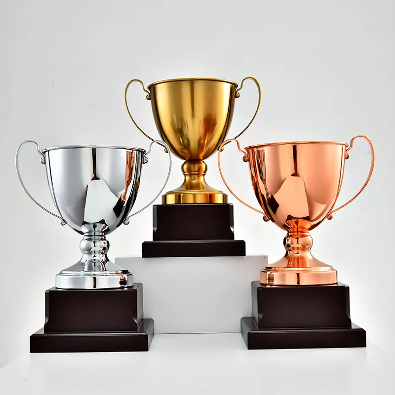 外贸金属奖杯足球联赛体育竞技比赛团队冠军奖杯大型赛事颁奖
