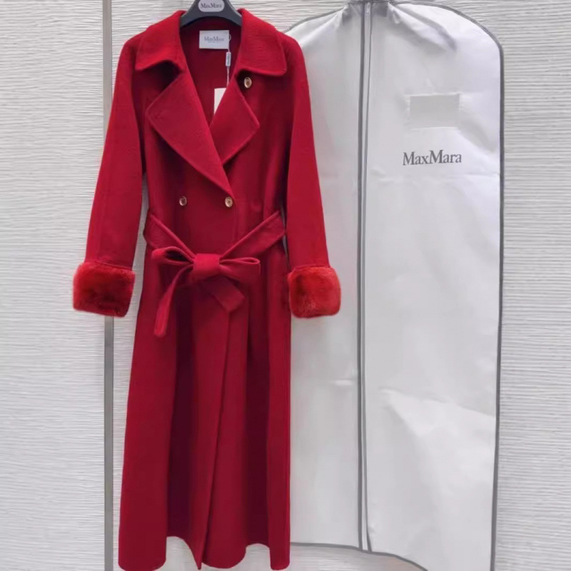 High-end 2024 autumn and winter new double-sided wool coat fur mink hair temperament goddess elegant fashion queen aura