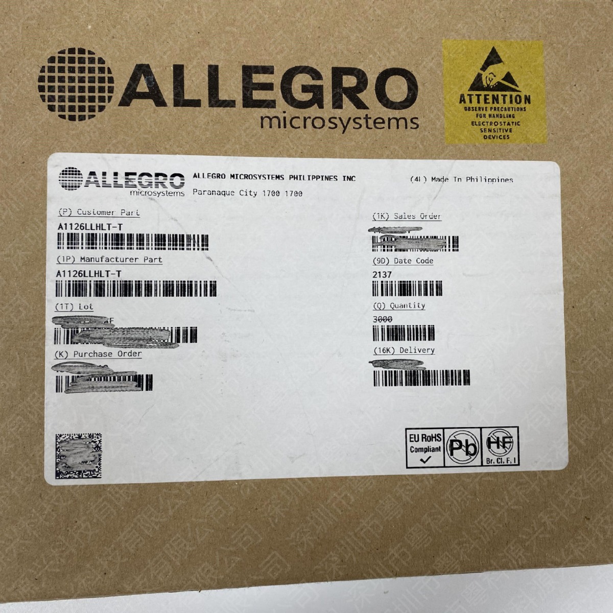 霍尔开关 A1126LLHLT-T 全极开关 霍尔元件传感器