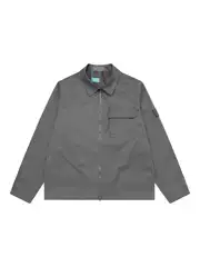 New Autumn Spring Men's Loose Fit Zip-Up Jacket with Collar