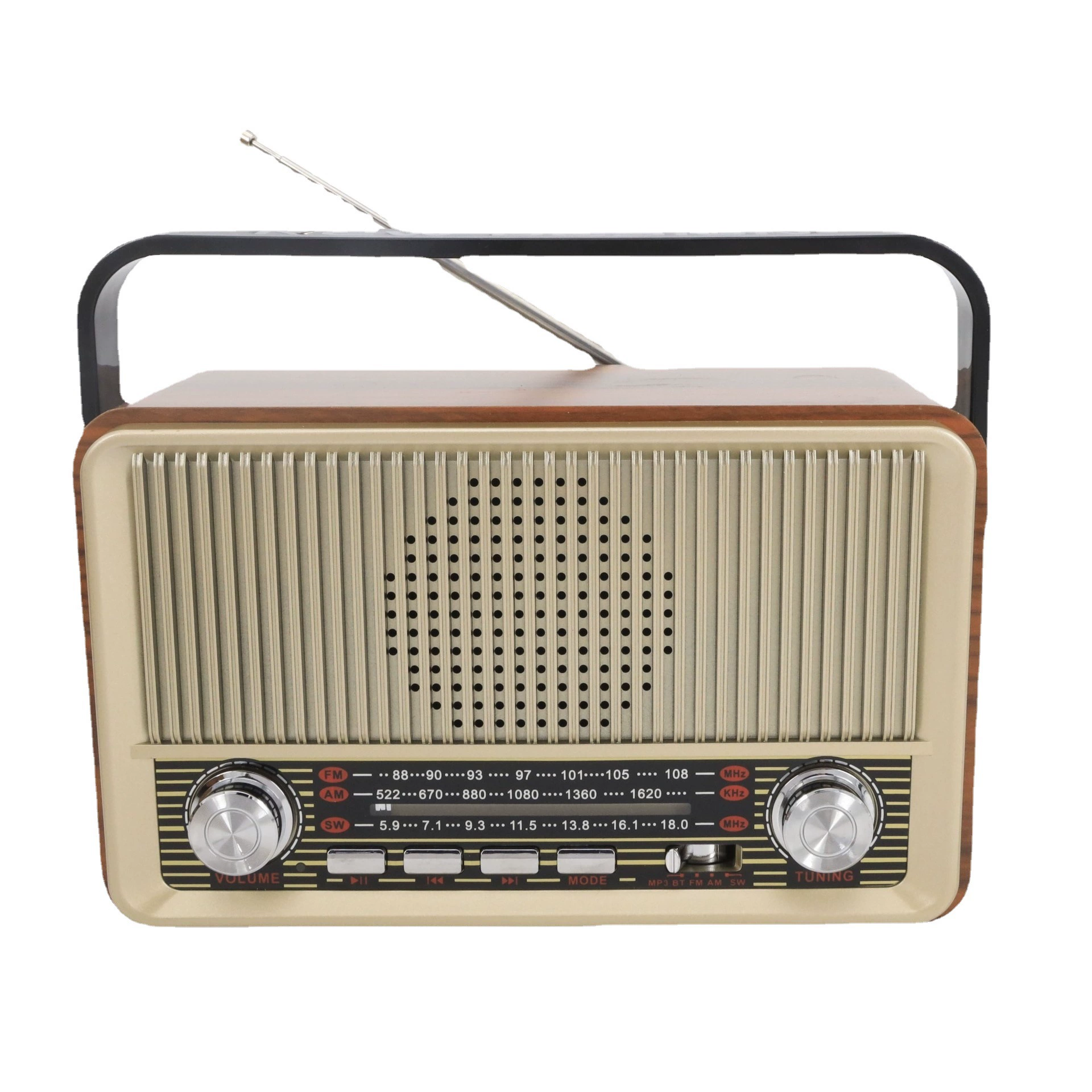 Производители продают новые ретро деревянные портативные многодиапазонные карты высокого качества деревянные с Bluetooth тюнинг-бесплатно радио