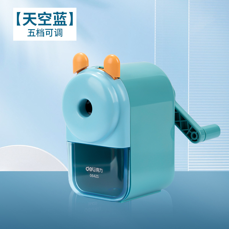 Sacapuntas Deli Sacapuntas con manivela Sacapuntas Sacapuntas Sacapuntas Sacapuntas para niños y estudiantes de primaria Automático