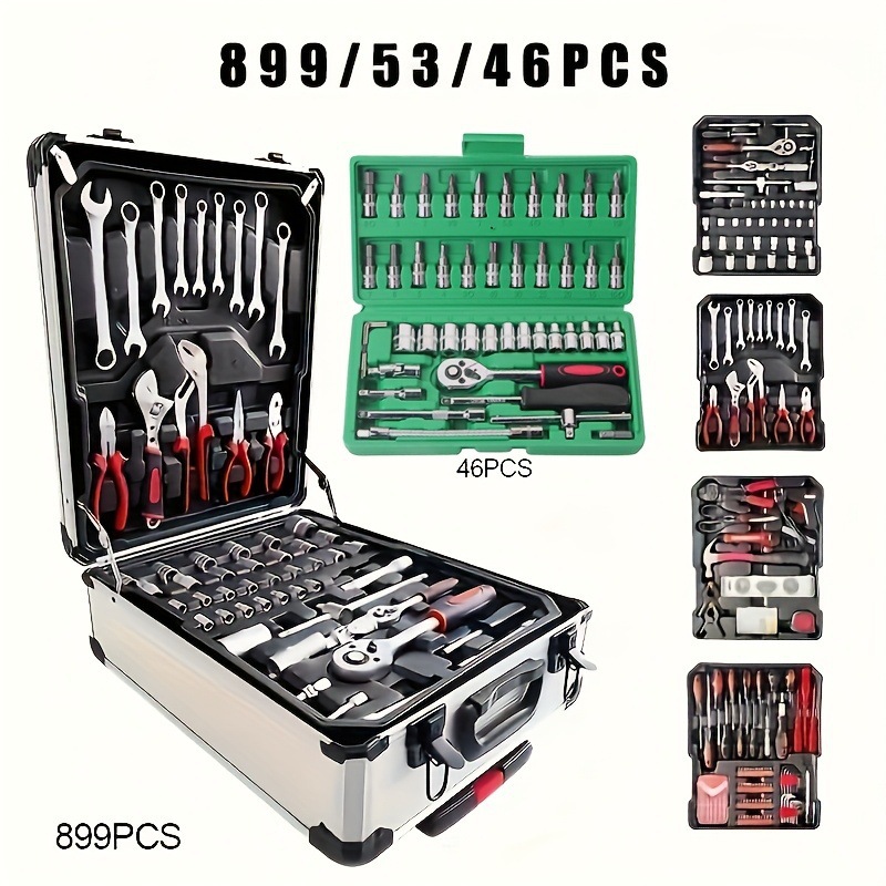 2026新款跨境代发便携式4层手动工具箱899/53/46轮式小型跨境|ms