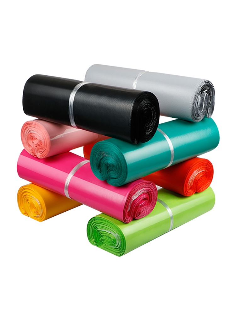 Nuevo material expreso bolsa de embalaje de espesamiento impermeable azul púrpura blanco bolsa de embalaje logístico paquete completo al por mayor fijo