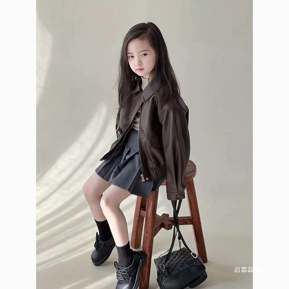 Autumn short children's jacket, western style