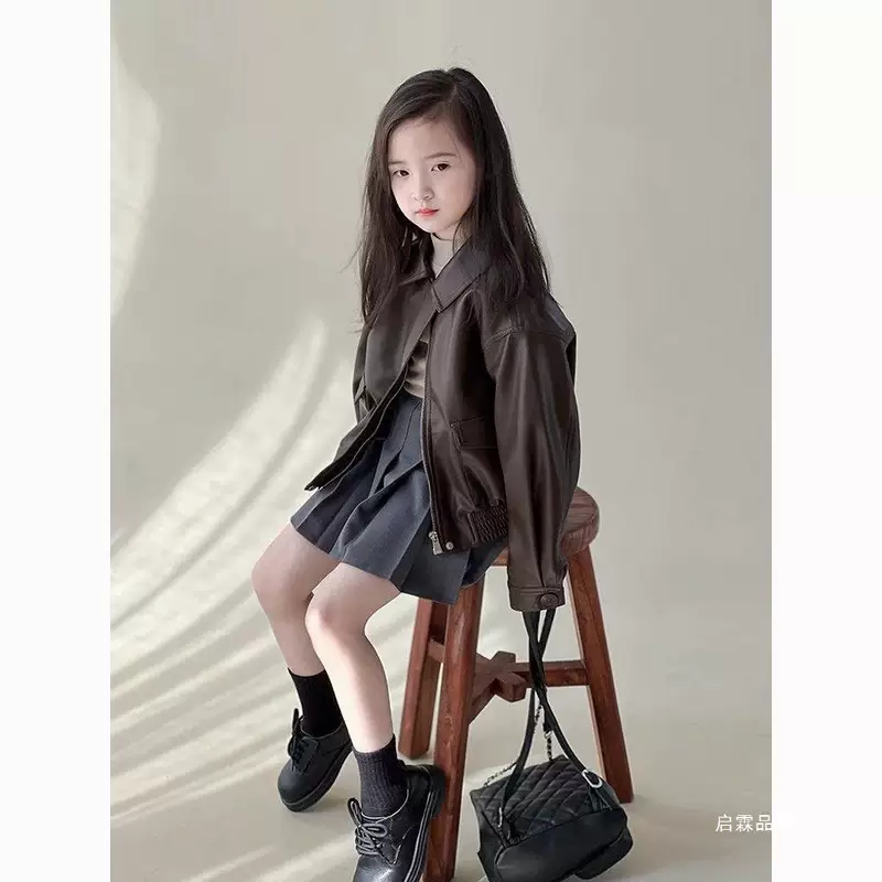 Autumn short children's jacket, western style