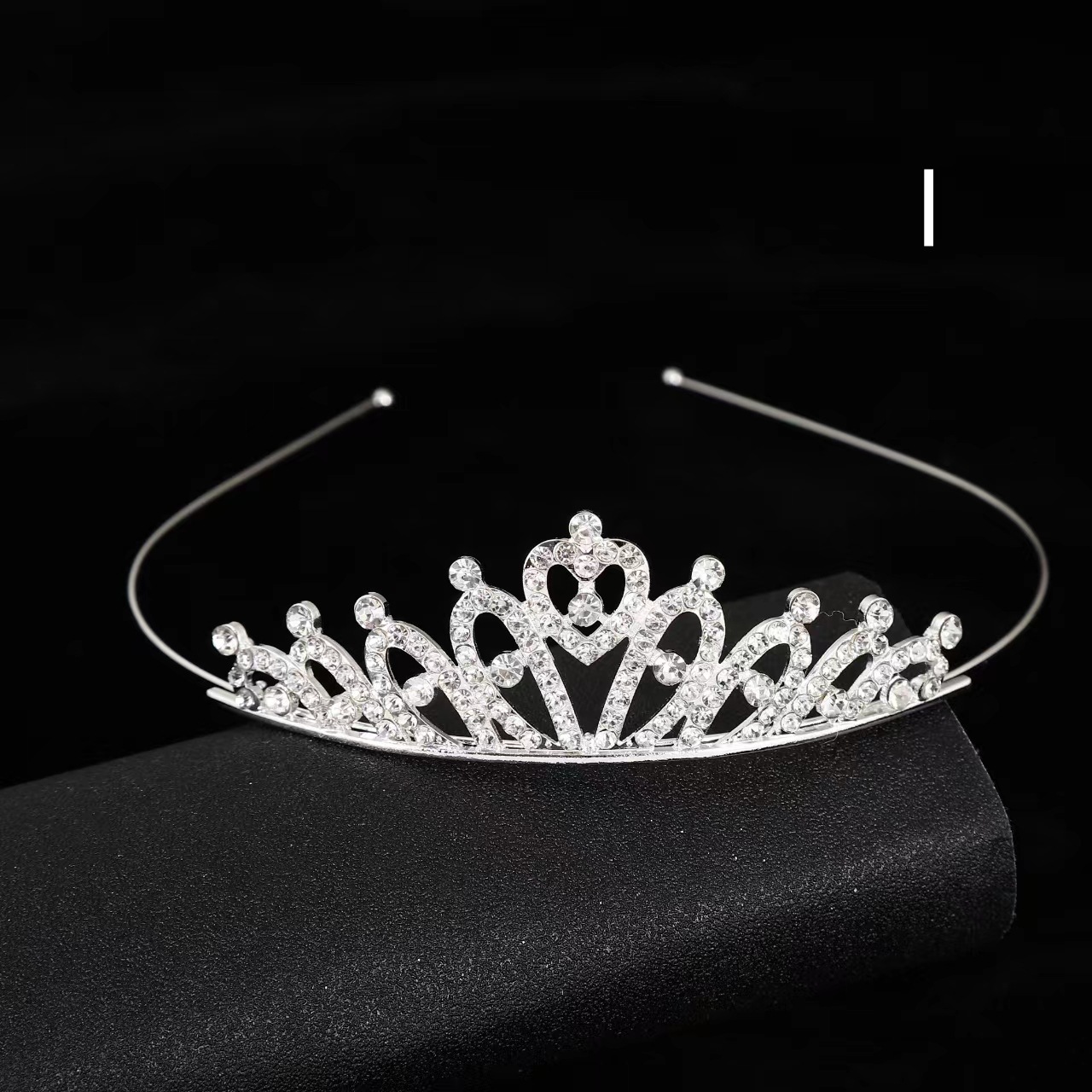 Diadema de corona de diamantes de imitación para niños, peine para el cabello, accesorios para el cabello para niñas, espectáculo de vacaciones para bebés, tocado de novia, cristal chapado en oro