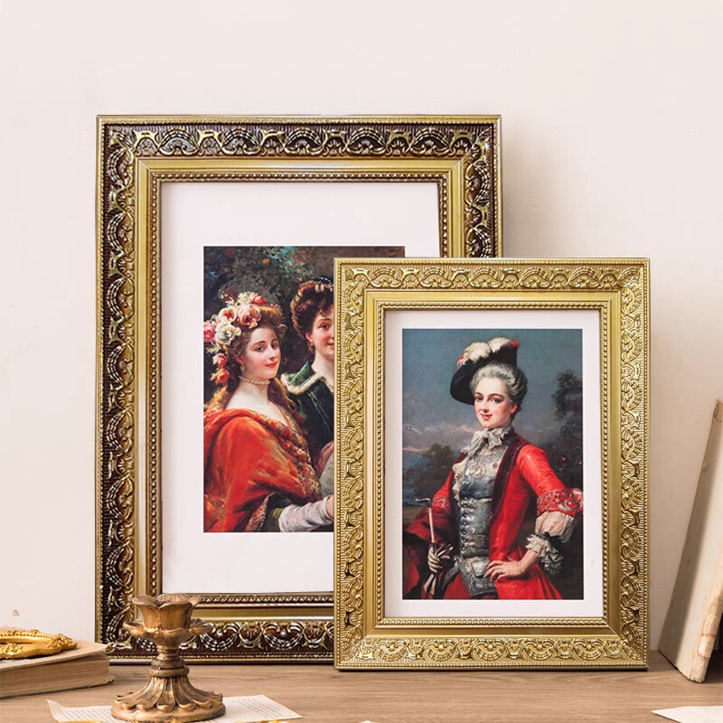European-Style Solid Wood Wedding Photo Frame for Wall Hanging 16 20 30inch Large Size Photo Sketch Decorative Picture Frame Photo