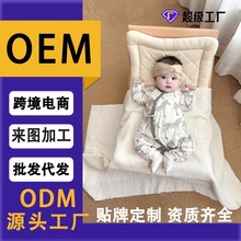 定制夏季新款婴儿连体衣竹棉宝宝哈衣薄款透气新生衣爬服a类睡袋