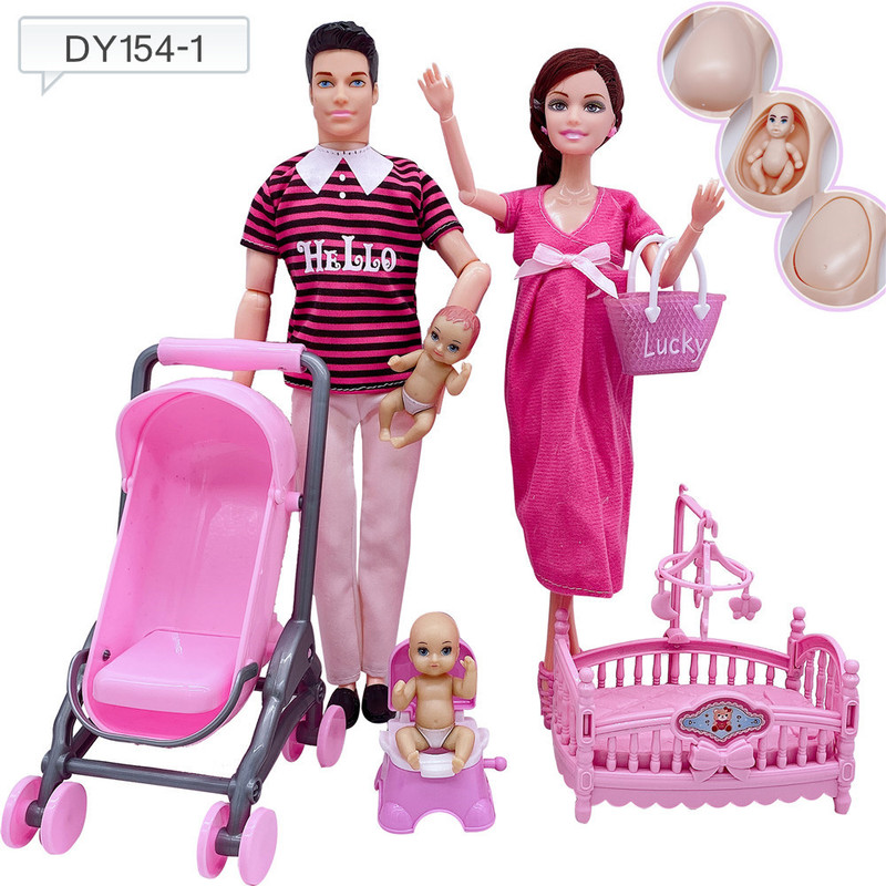 Babi Doll Pregnant Big Belly Family of 6 Doll Big Belly Pregnant Women's Baby Play Home Girl Toy Babi Doll Pregnant Big Belly Family of 6 Doll Big Belly Pregnant Women's Baby Play Home Girl Toy