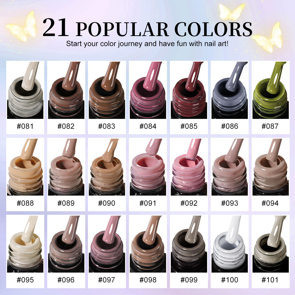 Esmalte de uñas popular, set de pegamento funcional para manicura de 24 colores, pegamento de fototerapia removible, sellador sin lavado, sellador con purpurina, pegamento base.