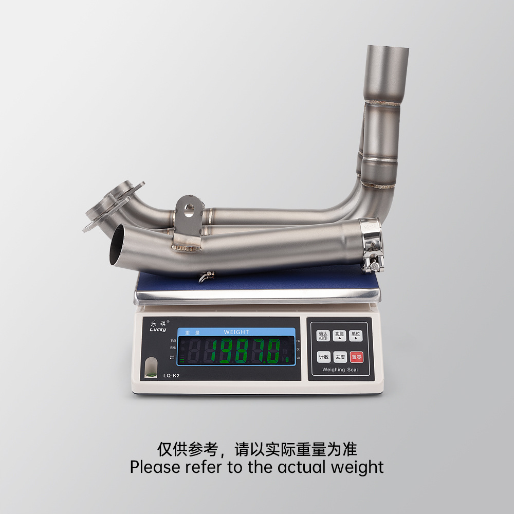 Motorcycle exhaust pipe modification is suitable for spring breeze 450SR stainless steel exhaust pipe front section and tail section combination suit