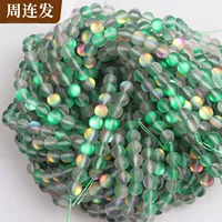 Чжоу Ляньфа Синтетические сверкающие каменные круглые бусы DIY браслет ожерелье ювелирные изделия из бисера аксессуары матовые лунные камни