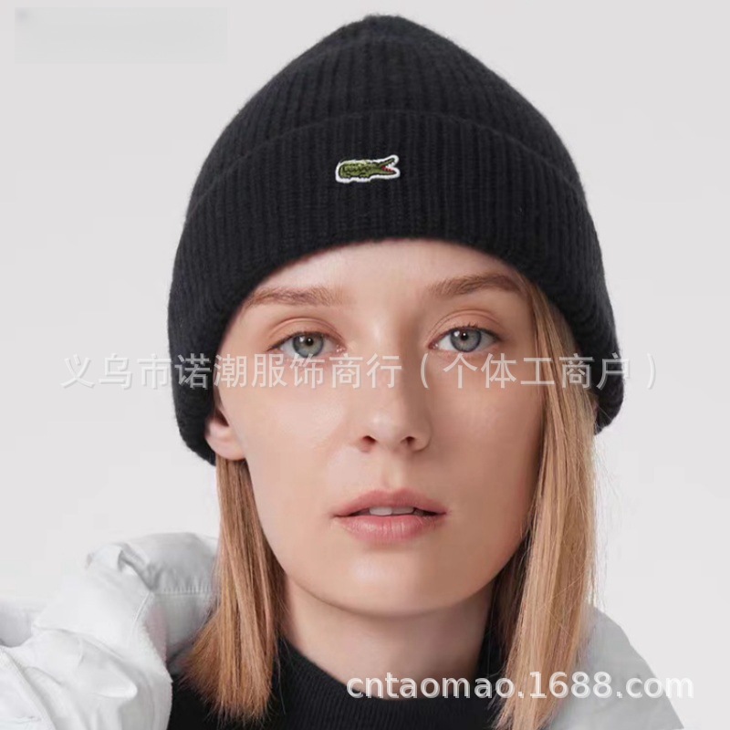 Solid color winter fashionable keep warm woolen knitted hat for men…