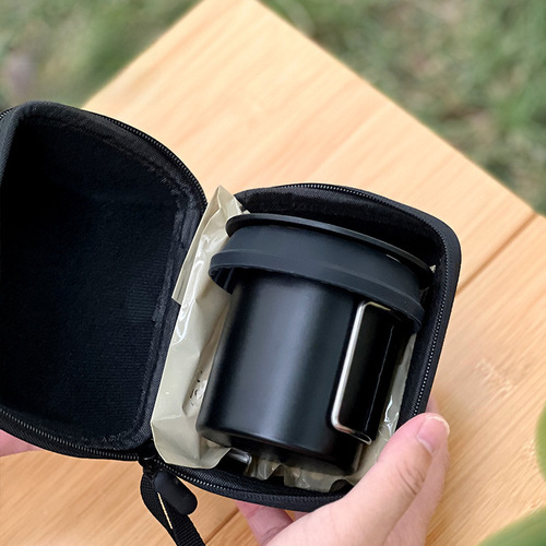 Travel Pour Over Coffee Set Outdoor Car Camping Portable V60 Silicone Filter Cup Beginner Combo Gift Box
