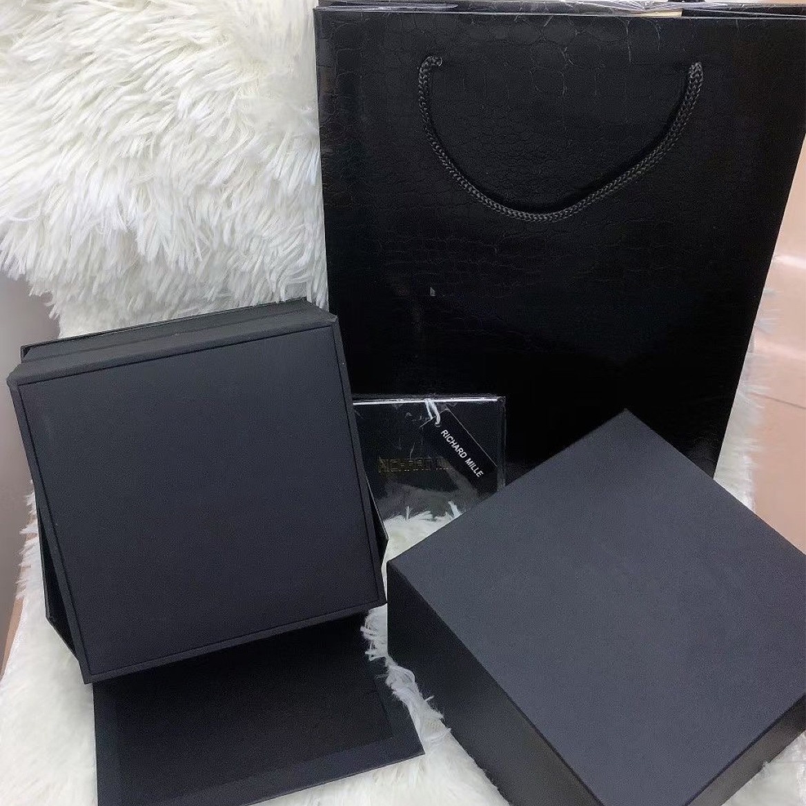 Richard Watch Box Demiller Packaging Box Storage Box Gift Bag Manual Full Set Dejia E18