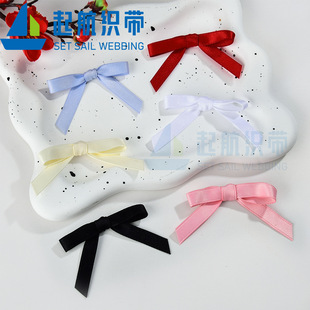 South Korea Ballet Style Bow Ribbon Hairpin Sweet Dopamine Polyester Cotton Girl Side Clip Bangs Clip Headwear Accessories