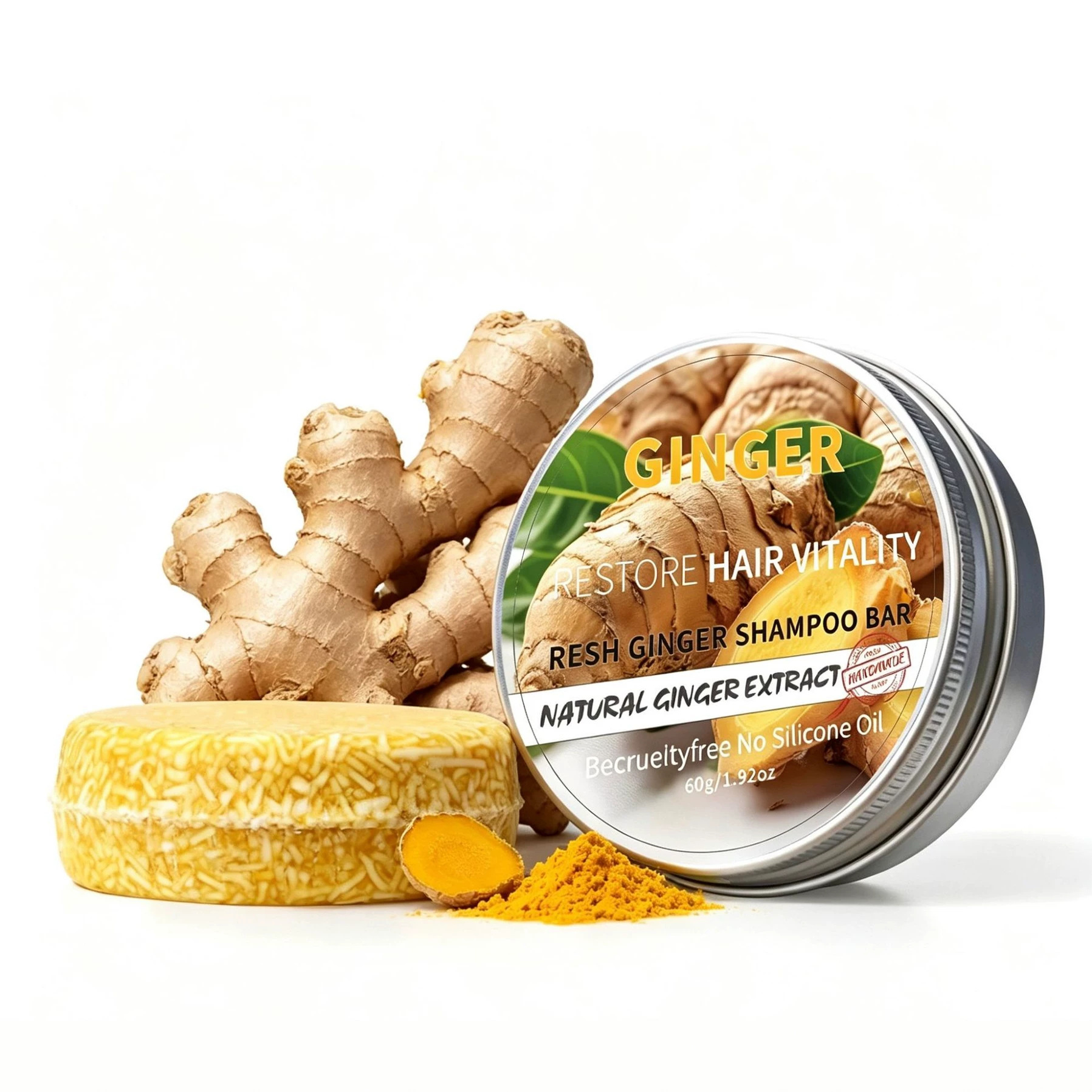 Jabón Champú de Aceite Esencial de Arándano Limpieza y Nutrición Profunda para Cabello