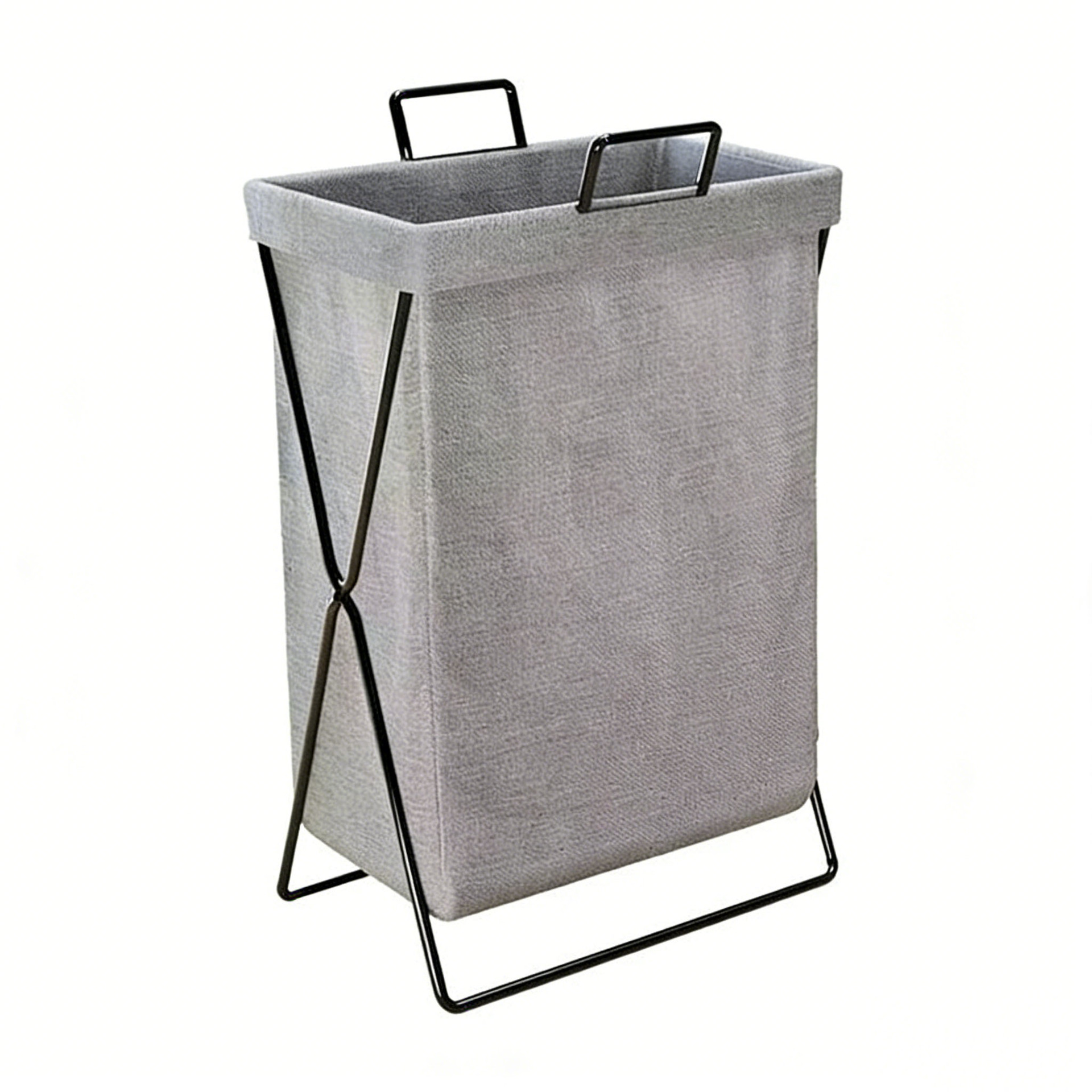 Cesta de almacenamiento plegable transfronteriza tela de lavandería cesto de almacenamiento sucio cesto de almacenamiento de marco de hierro plegable dormitorio doméstico