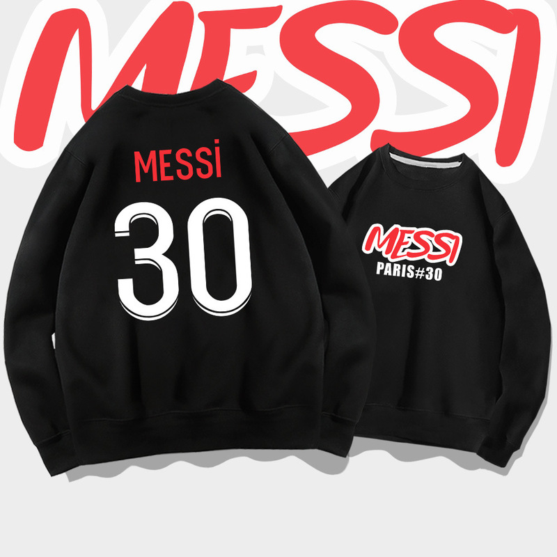 Y Paris Saint Germain pullover sweater men's autumn clothing Massey No. 30 football sports loose off-shoulder long sleeve coat