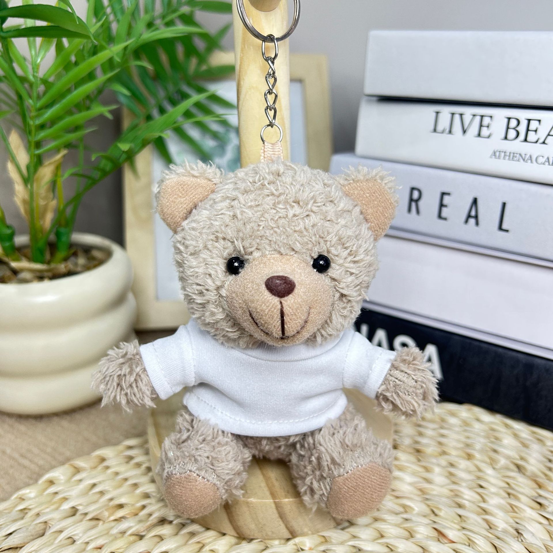Colgante camiseta Teddy Bear muñeca Teddy Bear muñeca juguetes de peluche temporada de graduación logotipo corporativo regalo muñeca tela