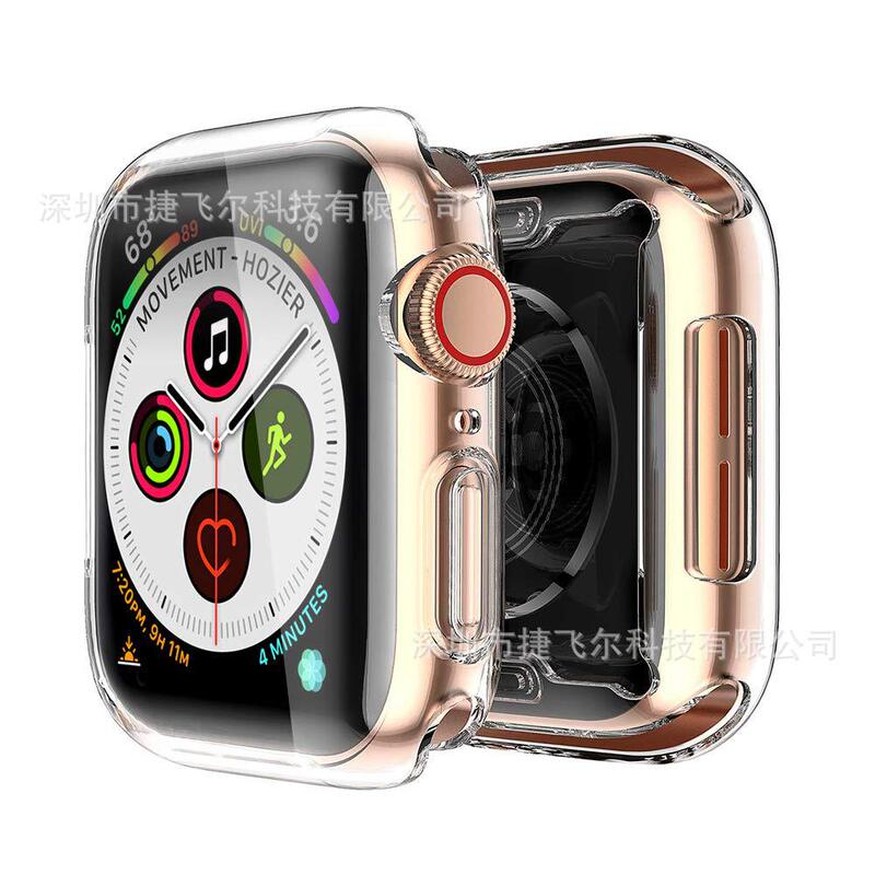 All-inclusive applicable Apple Watch protective shell AppleWatch1-6 generation transparent TPU cover 38/40/42/44mm