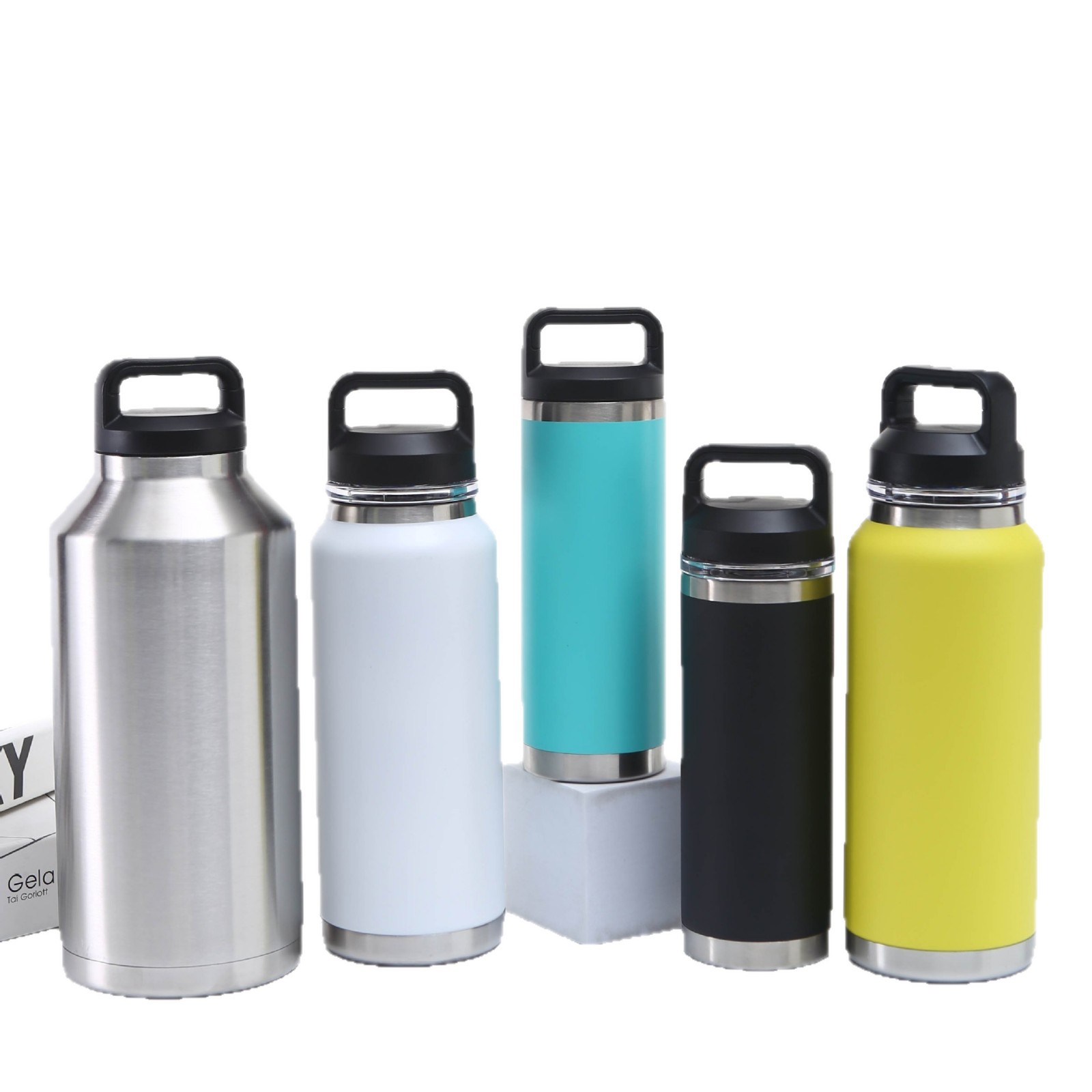 Transfronterizos de alta capacidad de viaje de 1100ml hervidor de agua 304 acero inoxidable doble taza de vacío hervidor de agua portátil al aire libre